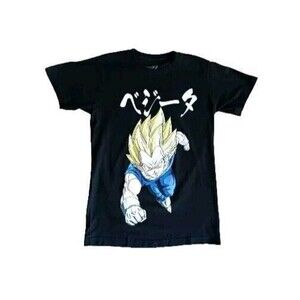 Dragon Ball Z Vegeta T-Shirt Men's Size Small Black